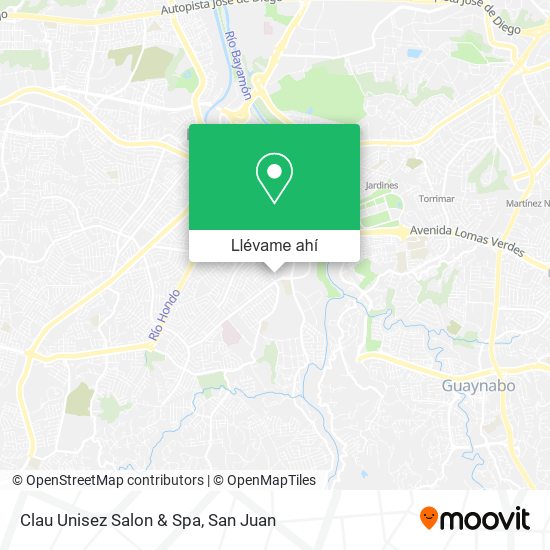 Mapa de Clau Unisez Salon & Spa