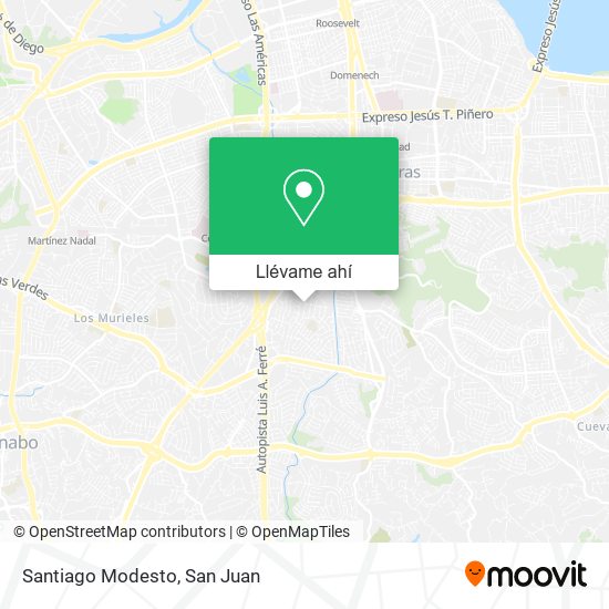 Mapa de Santiago Modesto