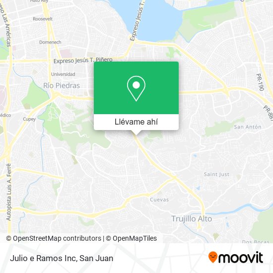 Mapa de Julio e Ramos Inc