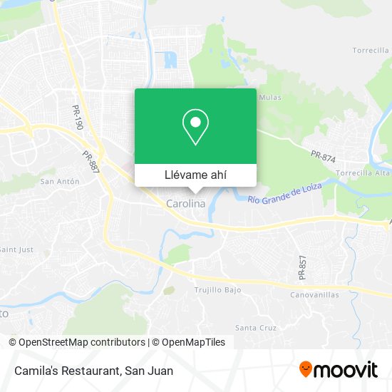 Mapa de Camila's Restaurant
