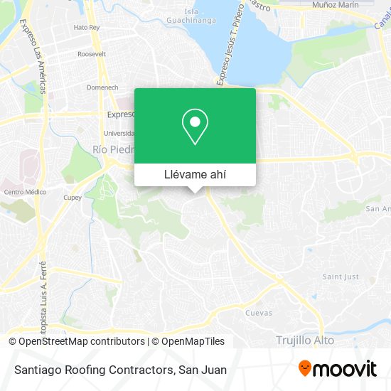 Mapa de Santiago Roofing Contractors