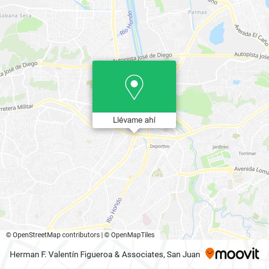 Mapa de Herman F. Valentín Figueroa & Associates