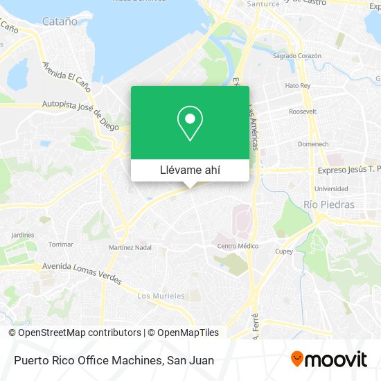 Mapa de Puerto Rico Office Machines