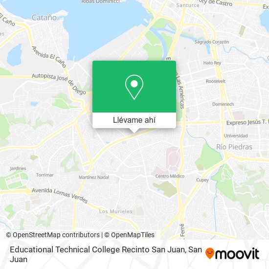 Mapa de Educational Technical College Recinto San Juan