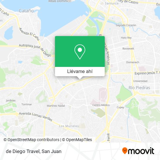 Mapa de de Diego Travel