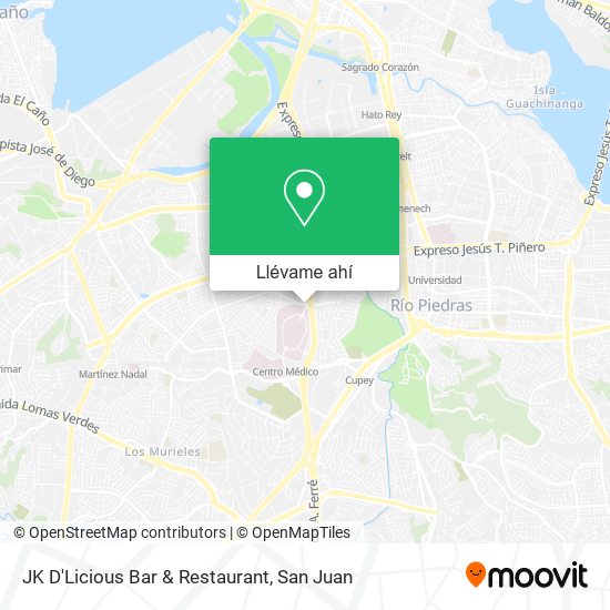 Mapa de JK D'Licious Bar & Restaurant