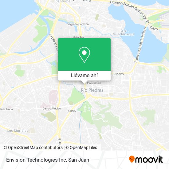 Mapa de Envision Technologies Inc