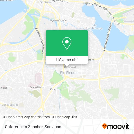 Mapa de Cafeteria La Zanahor