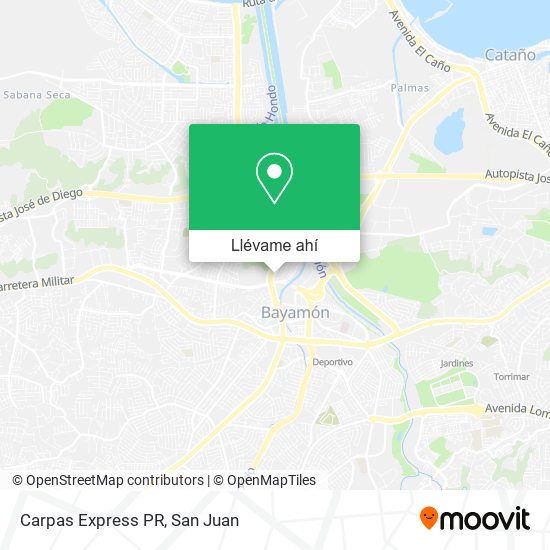 Mapa de Carpas Express PR