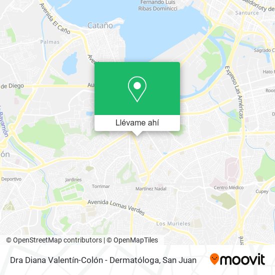 Mapa de Dra Diana Valentín-Colón - Dermatóloga