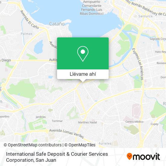 Mapa de International Safe Deposit & Courier Services Corporation