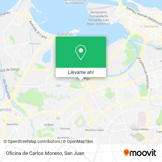 Mapa de Oficina de Carlos Moreno
