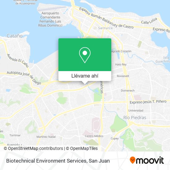 Mapa de Biotechnical Environment Services