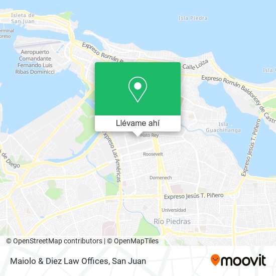 Mapa de Maiolo & Diez Law Offices