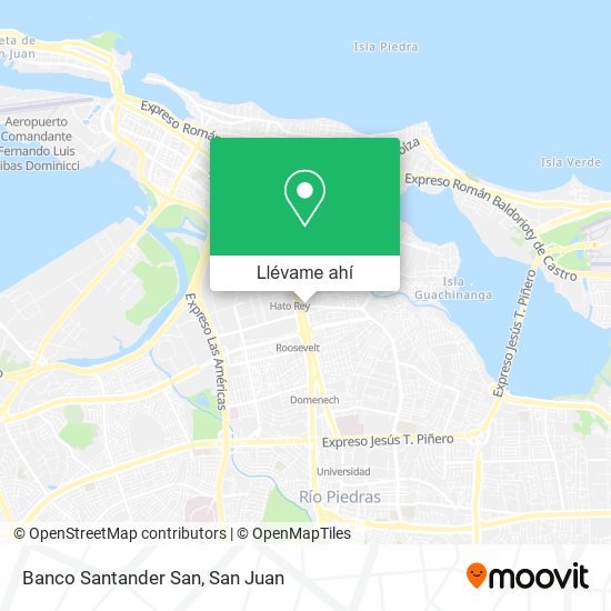 Mapa de Banco Santander San