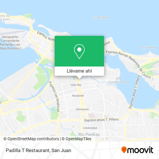 Mapa de Padilla T Restaurant