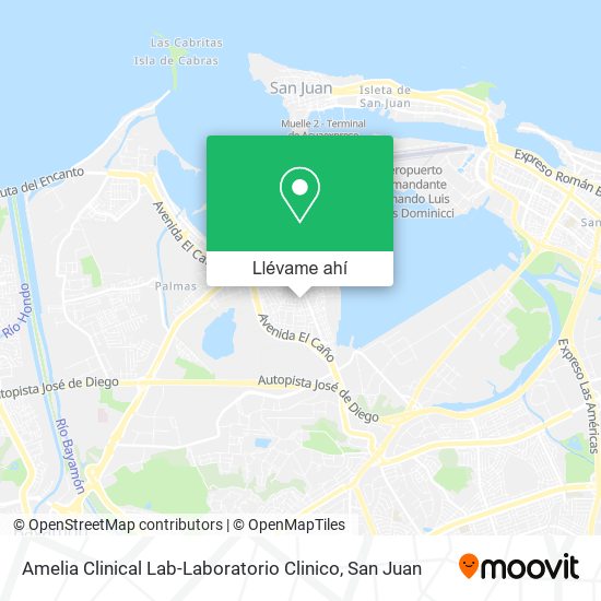 Mapa de Amelia Clinical Lab-Laboratorio Clinico