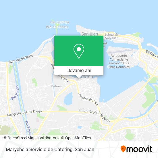 Mapa de Marychela Servicio de Catering