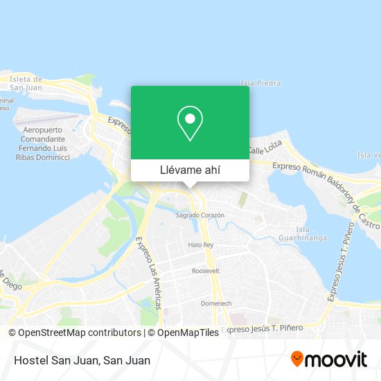 Mapa de Hostel San Juan