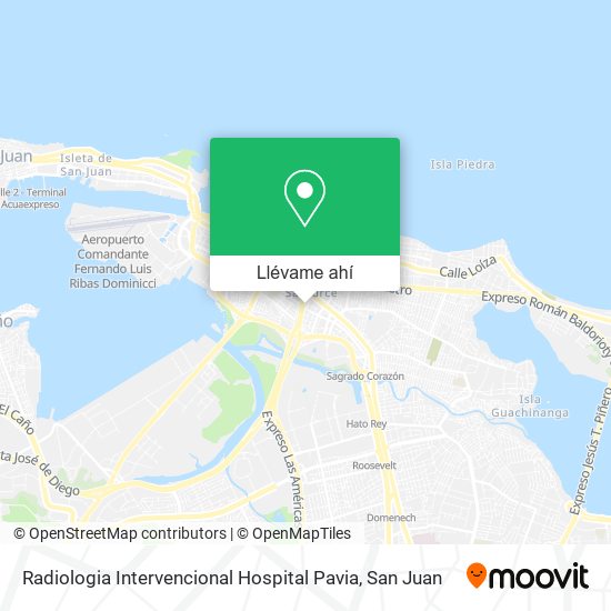 Mapa de Radiologia Intervencional Hospital Pavia