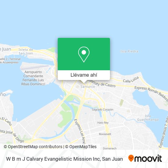Mapa de W B m J Calvary Evangelistic Mission Inc