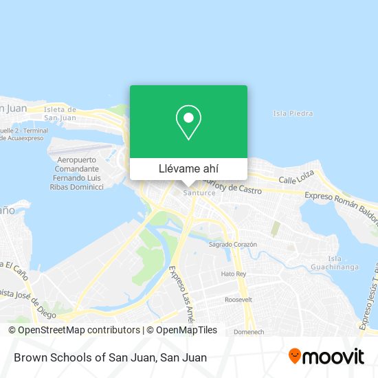 Mapa de Brown Schools of San Juan