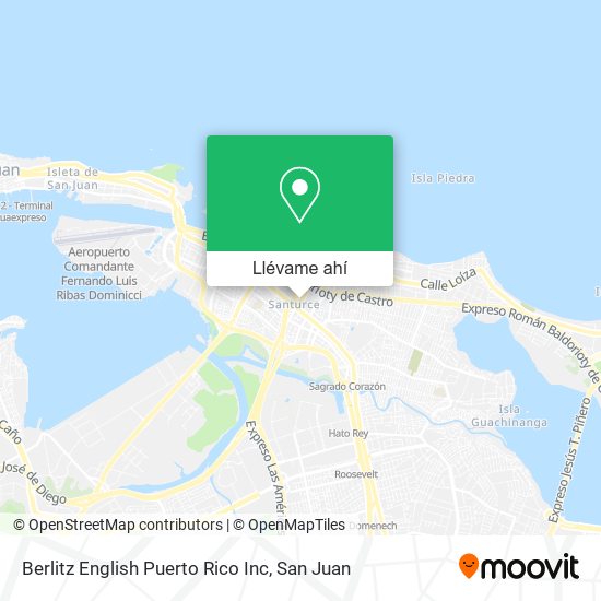 Mapa de Berlitz English Puerto Rico Inc