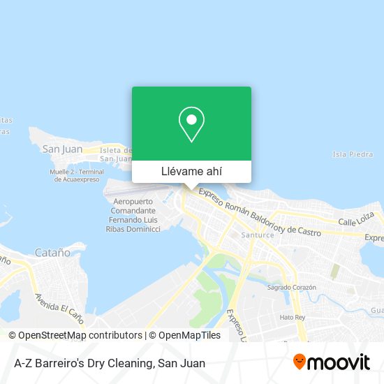 Mapa de A-Z Barreiro's Dry Cleaning