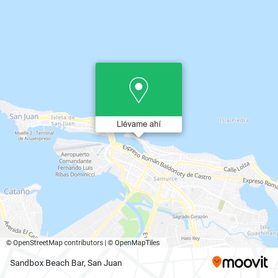 Mapa de Sandbox Beach Bar