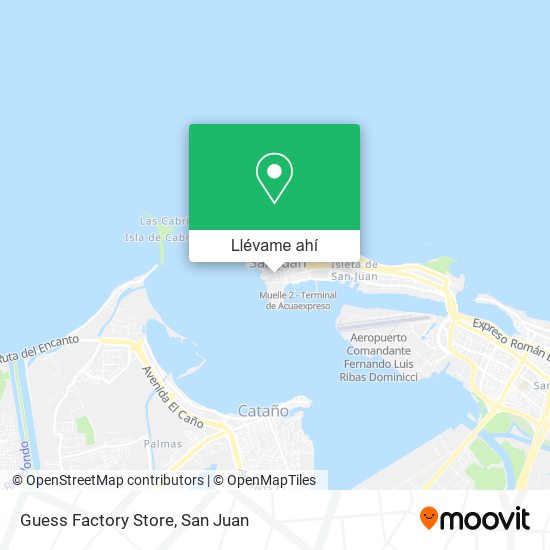 Mapa de Guess Factory Store