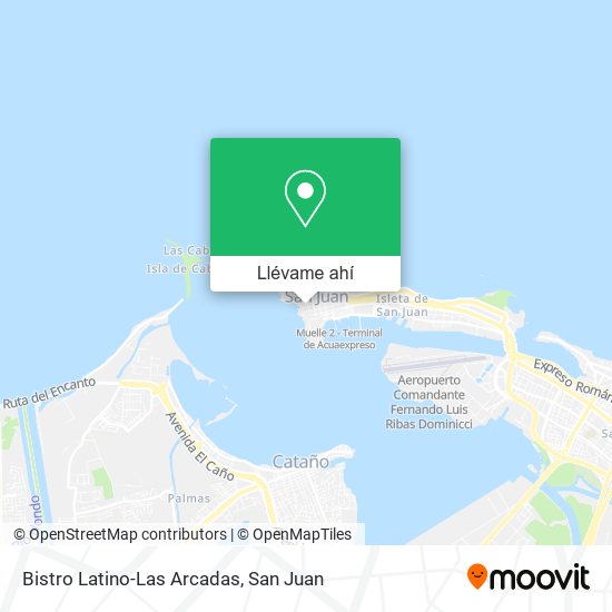 Mapa de Bistro Latino-Las Arcadas