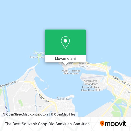 Mapa de The Best Souvenir Shop Old San Juan
