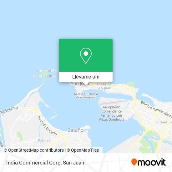 Mapa de India Commercial Corp