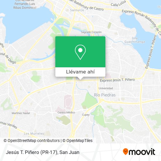 Mapa de Jesús T. Piñero (PR-17)
