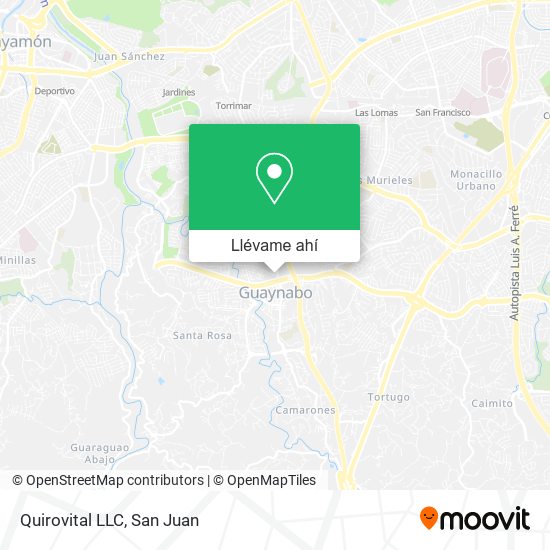 Mapa de Quirovital LLC
