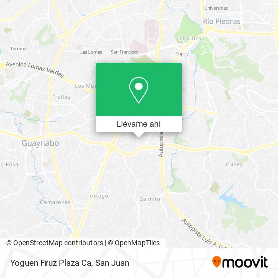 Mapa de Yoguen Fruz Plaza Ca
