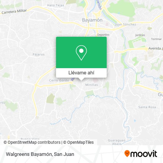 Mapa de Walgreens Bayamón