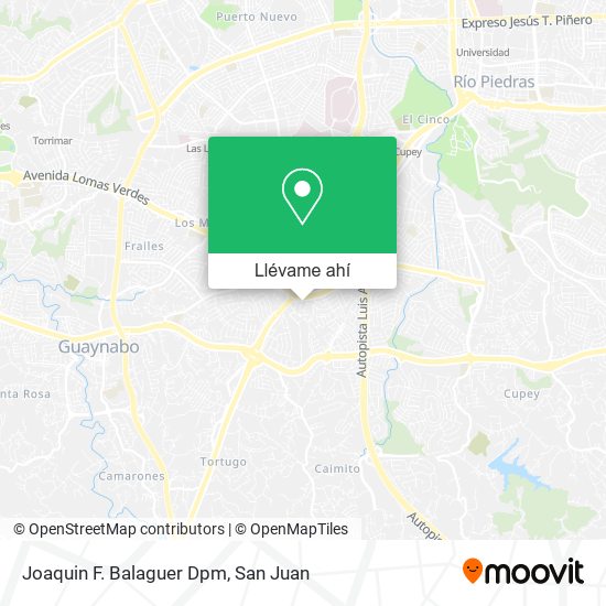 Mapa de Joaquin F. Balaguer Dpm