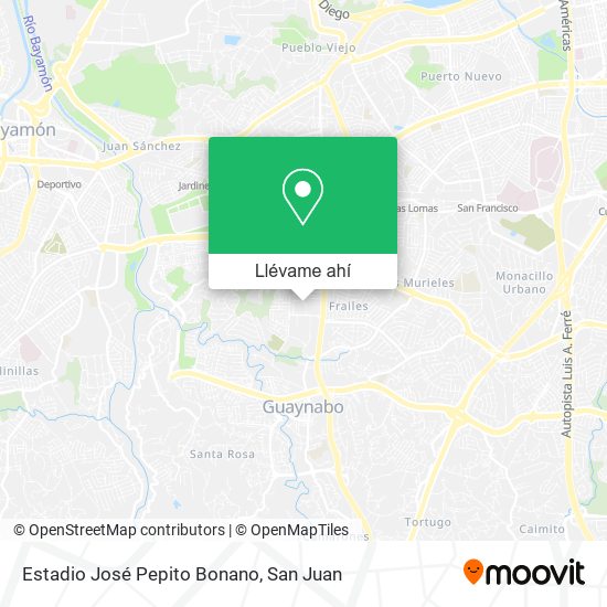 Mapa de Estadio José Pepito Bonano