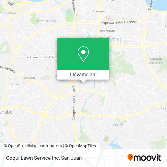 Mapa de Coqui Lawn Service Inc
