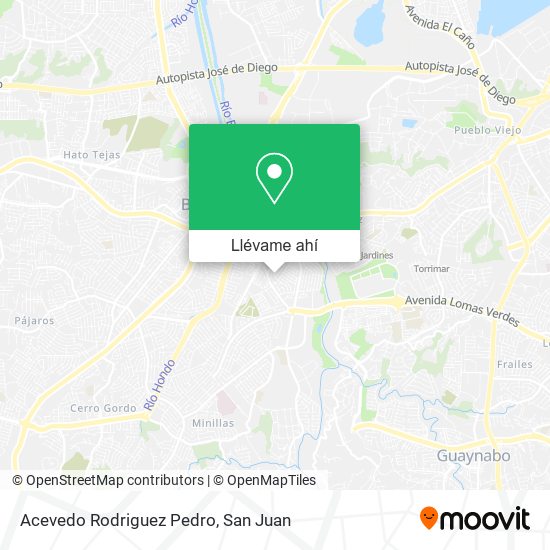 Mapa de Acevedo Rodriguez Pedro