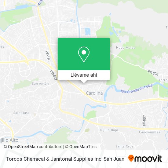 Mapa de Torcos Chemical & Janitorial Supplies Inc