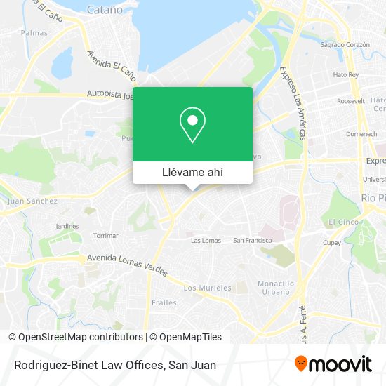 Mapa de Rodriguez-Binet Law Offices