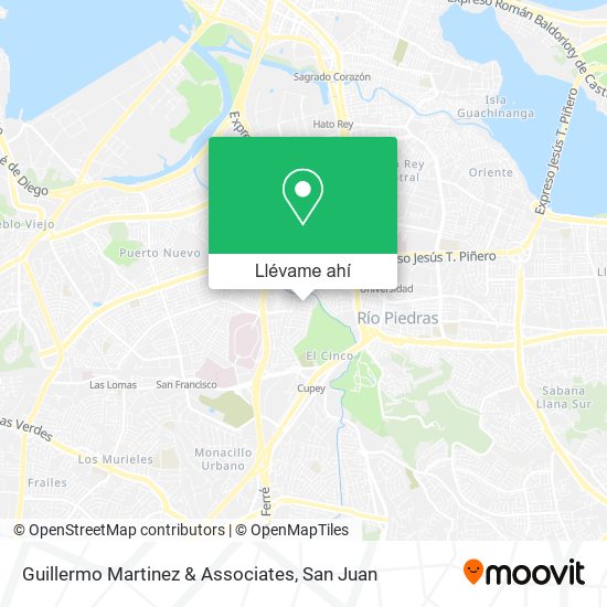 Mapa de Guillermo Martinez & Associates