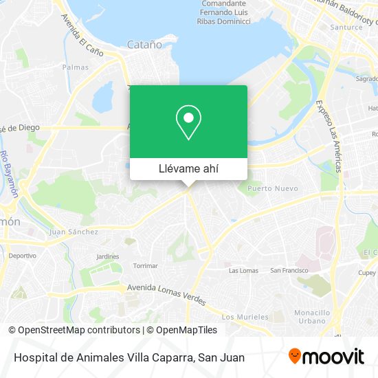 Mapa de Hospital de Animales Villa Caparra