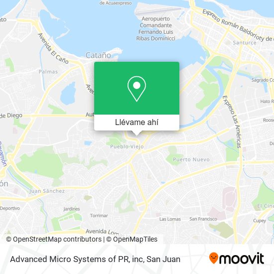 Mapa de Advanced Micro Systems of PR, inc
