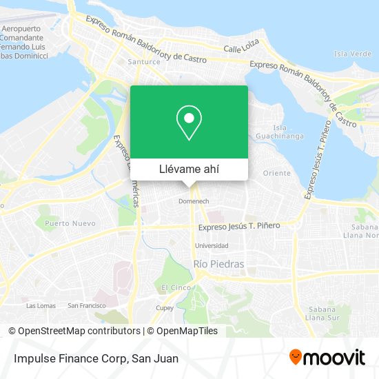 Mapa de Impulse Finance Corp
