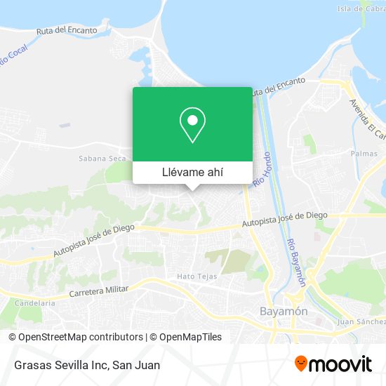 Mapa de Grasas Sevilla Inc