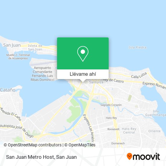 Mapa de San Juan Metro Host