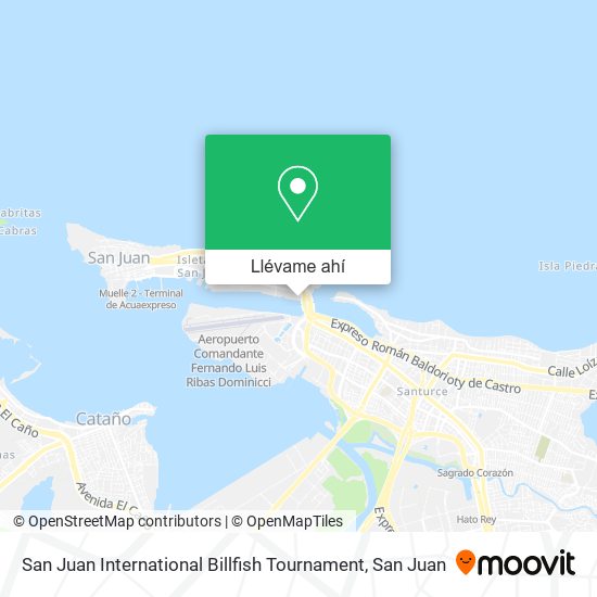 Mapa de San Juan International Billfish Tournament